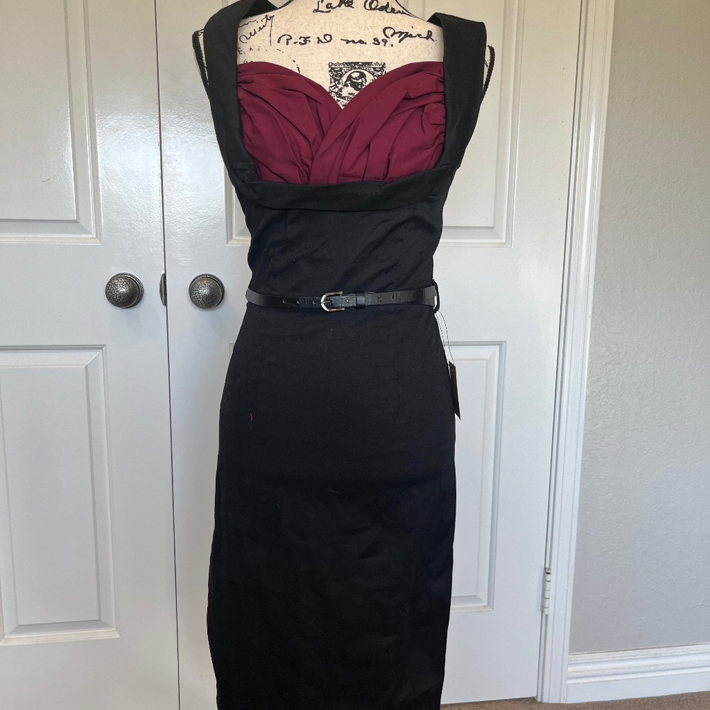 Lindy Bop Retro Wiggle Dress Size 10/S, BNWT